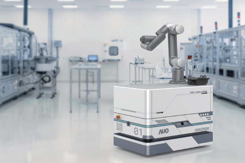 AC米兰整合AI人工智慧、IoT物聯網與Cloud雲端平台服務，開發模組化AMR 250M自主移動機器人，滿足多元自動化生產需求，在智慧工廠中扮演著串接和搬運的角色